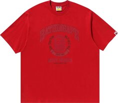 Футболка BAPE Bathing Ape Relaxed Fit &apos;Red&apos;, красный