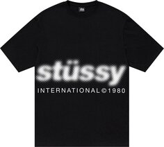 Футболка Stussy Blur &apos;Black&apos;, черный