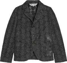 Куртка Comme des Garçons Lame Chemical Lace B Pattern &apos;Black/Lame&apos;, черный