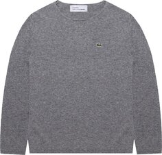 Свитер Comme des Garçons SHIRT x Lacoste Knit &apos;Grey&apos;, серый