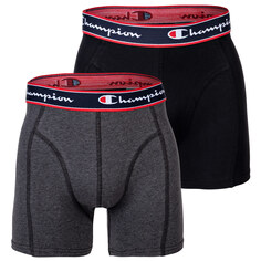 Боксеры Champion Boxershort 2 шт, цвет Schwarz/Grau meliert