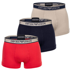 Боксеры Emporio Armani Boxershort 3 шт, цвет Marine/Rot/Nude