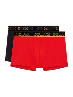 Боксеры HOM Retro Boxer Ivano no2, цвет Schwarz / Rot