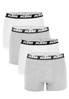 Боксеры KTM Boxershorts 4 шт, цвет Light Grey / White