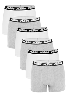 Боксеры KTM Boxershorts Pack X2 Boxer Man Cotton 6P, цвет Light Grey / White
