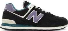 Кроссовки 574 &apos;Black Purple Teal&apos;, черный New Balance