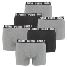 Боксеры Puma Boxershorts PUMA EVERYDAY BOXER 6P, цвет 004 - Grey Combo