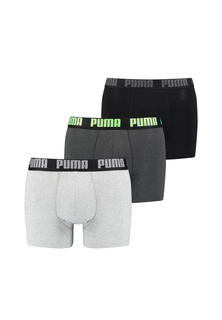 Боксеры Puma Boxershorts PUMA CAT BOXER 3P, цвет Black / Green / Grey