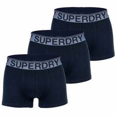 Боксеры Superdry Boxershort 3 шт, темно-синий