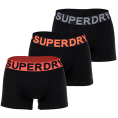 Боксеры Superdry Boxershort 3 шт, черный