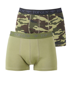 Боксеры TOP GUN Boxershorts Doppelpack TGUW002, цвет camo - olive