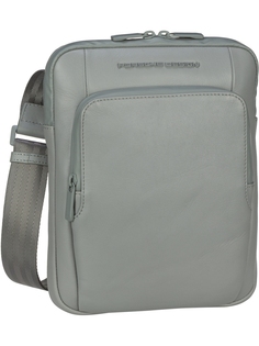 Сумка через плечо Porsche Design Roadster Leather Shoulderbag S 1511, цвет Gray