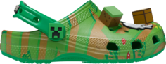 Кроссовки Minecraft x Classic Clog Kids &apos;Grass Block&apos;, зеленый Crocs