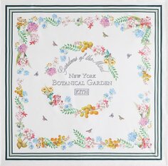 Шарф Kith x New York Botanical Garden Printed Silk &apos;White&apos;, белый