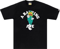 Футболка BAPE Tiger Milo College &apos;Black&apos;, черный