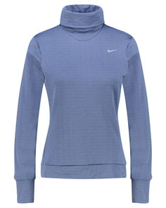 Беговая рубашка с водолазкой therma-fit Swift Nike, синий