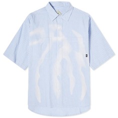 Рубашка P.A.M. Cadence Boxy Short Sleeve, голубой