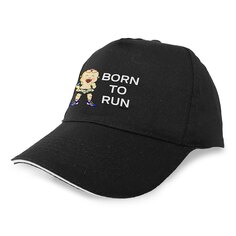 Бейсболка Kruskis Born To Run, черный