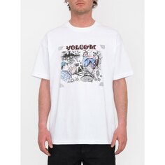 Футболка Volcom Street Keutchi Short , белый