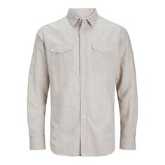 Рубашка с длинным рукавом Jack &amp; Jones Sheridan, бежевый