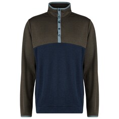 Свитер из мериноса Stoic Merino260 MMXX Göteborg Snap, цвет Dark Navy/Deep Brown