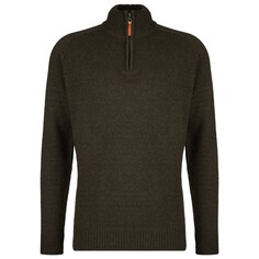 Шерстяной свитер Stoic MMXX Nauta Wool Quarter Zip, цвет Olive Brown Melange