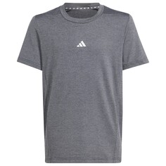 Функциональная рубашка Adidas Junior&apos;s Heather Tee, цвет Black/Grey Three/Grey Six/Reflective Silver