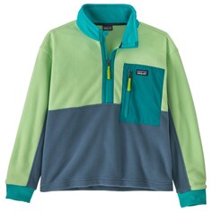 Флисовый свитер Patagonia Kid&apos;s Microdini 1/2 Zip P/O, цвет Utility Blue