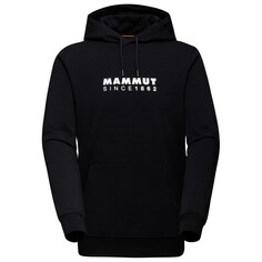 Толстовка с капюшоном Mammut Midlayer Hoody Logo, цвет Black/White Mammut®