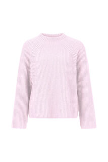 Вязаный свитер в рубчик с круглым вырезом Rich &amp; Royal, розовый