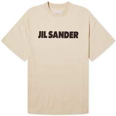 Футболка Jil Sander Logo, бежевый