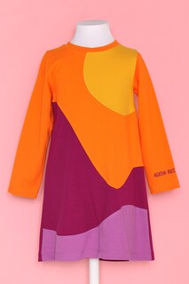 Платье в стиле колор-блок Agatha Ruiz De La Prada, оранжевый