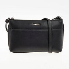 Черная сумка через плечо с логотипом Calvin Klein