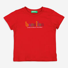 Красная футболка с логотипом United Colors Of Benetton