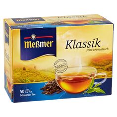 Черный чай Meßmer Klassik, с тонким ароматом, 50 чайных пакетиков - 6 x 88 г