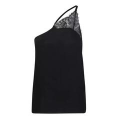 Футболка one-shoulder lace blouse J.W. Anderson, черный