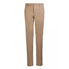 Брюки slim-cut leg chino trousers Incotex, коричневый