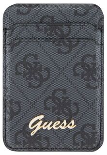 Guess Чехол-бумажник Wallet Cardslot Magsafe Script logo, черный