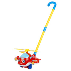 Каталки-игрушки Каталка-игрушка Bondibon с ручкой Вертолет