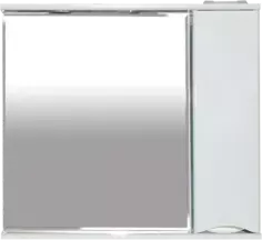 Зеркальный шкаф Misty Элвис П-Элв-01085-011П 83,2x74,2 см R, с подсветкой, выключателем, белый глянец