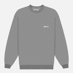 Мужская толстовка Butter Goods Distressed Pigment Dye Crew Neck, цвет серый