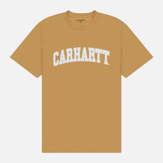 Мужская футболка Carhartt WIP University, цвет жёлтый, размер M