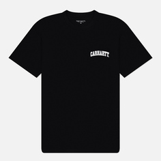 Мужская футболка Carhartt WIP University Script, цвет чёрный