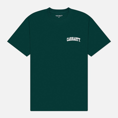Мужская футболка Carhartt WIP University Script, цвет зелёный, размер M
