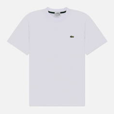 Мужская футболка Lacoste Relaxed Fit Embroidered Crocodile, цвет белый, размер L