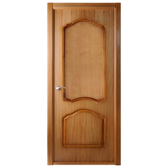 Двери межкомнатные полотно дверное Каролина L ПГ 2х0,8м шпон дуб Belwooddoors