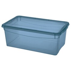 Контейнеры, корзинки, ящики для хранения ящик ЭКОНОВА Колор-Стайл 5л 33х19х12см универсальный пластик синий Бытпласт