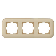 Рамки для розеток, выключателей, накладки декоративные рамка 3 поста OVIVO Loft крафтовый