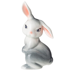 Фигурки и статуэтки фигурка LEFARD Кролик 6х10см фарфор серый микс дизайна