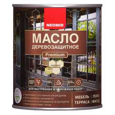 Масла древозащитные масло для дерева NEOMID Premium 2л серый жемчуг, арт.4650070643537